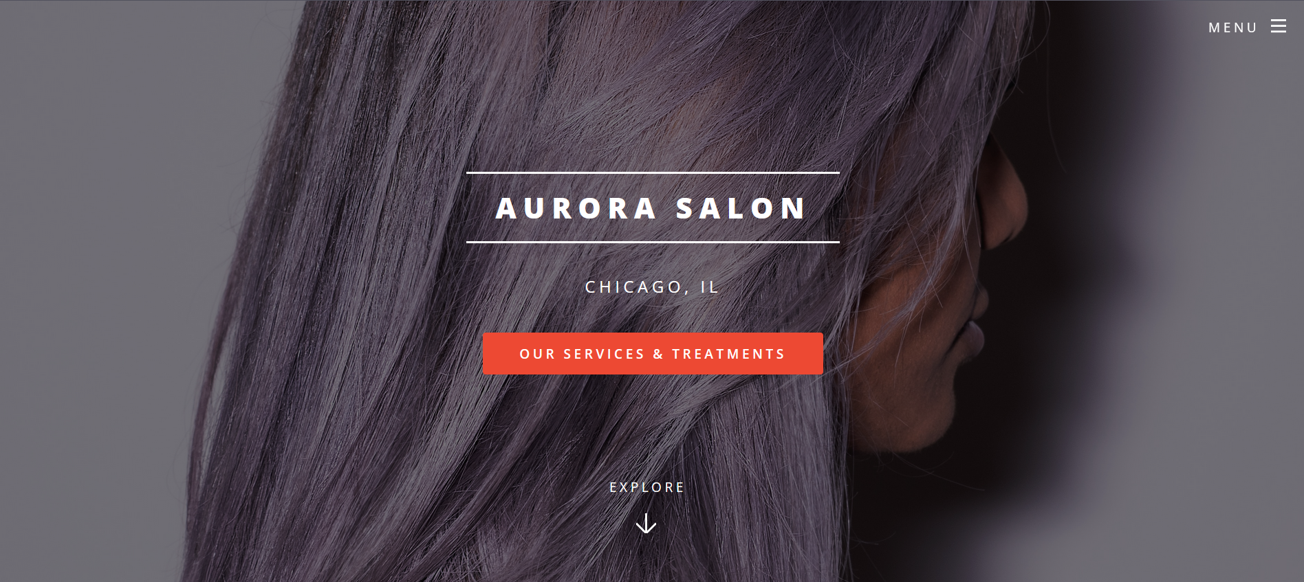 Hair salon website