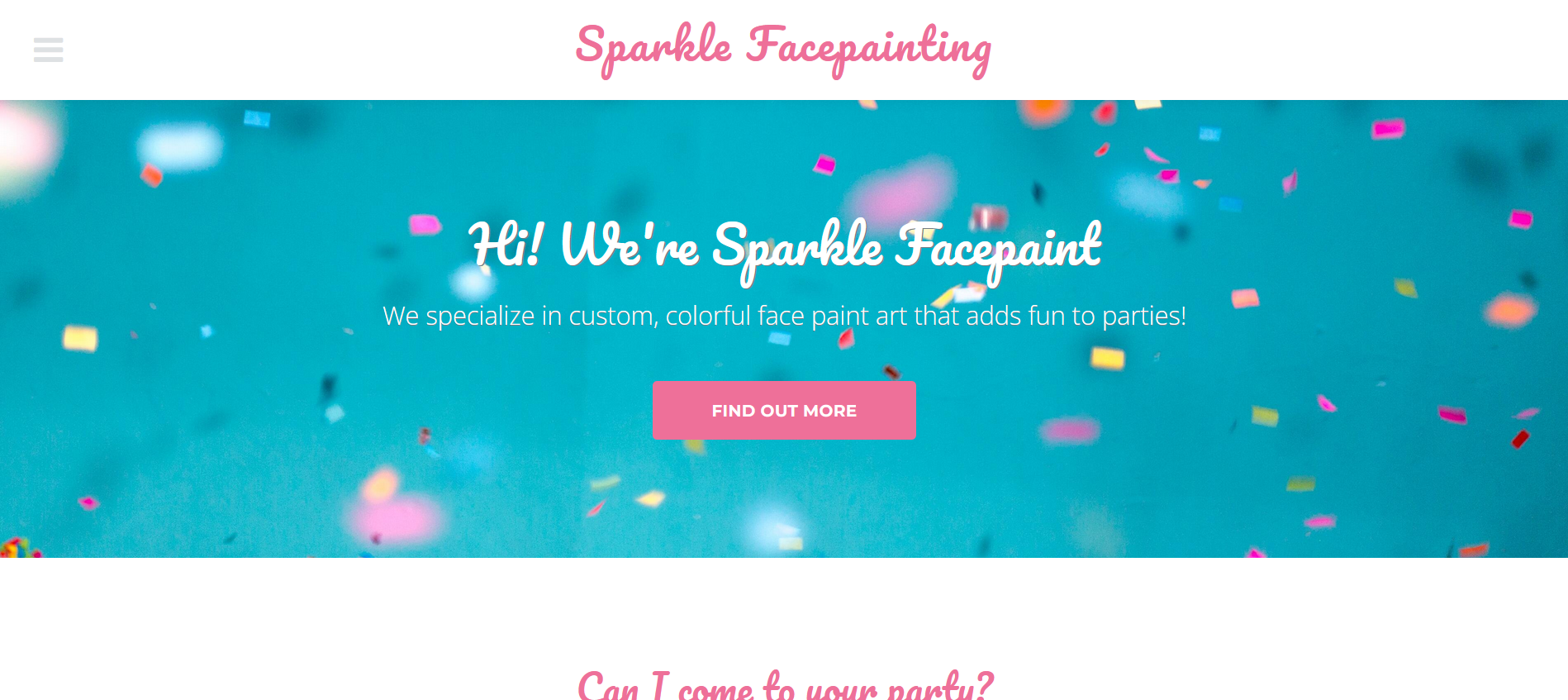 Facepainting Website